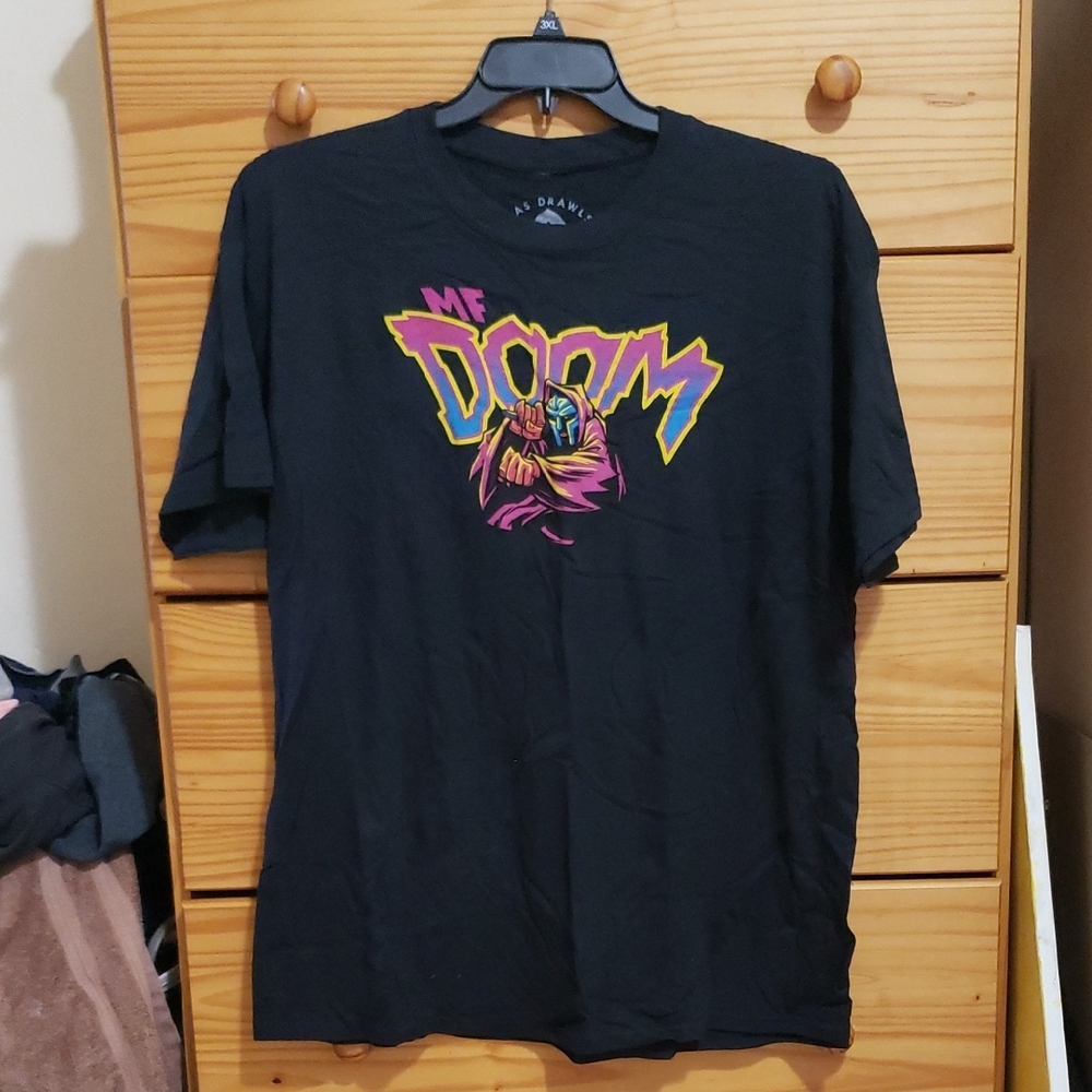 Black MF Doom Graphic T-Shirt (NWOT)